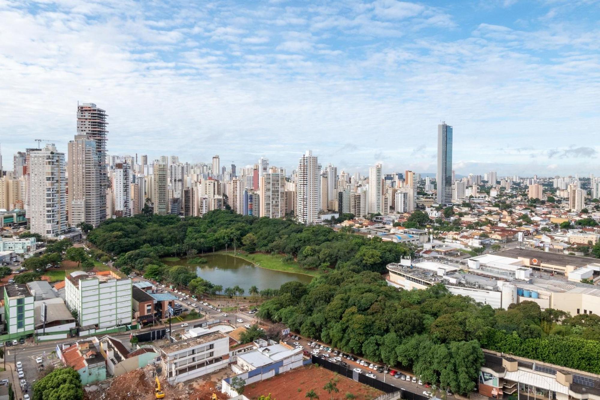 Flat No Ed Walk Bueno - Setor Bueno - Ao Lado Do Goiania Shopping - Wb2405- Andar Alto Appartamento Esterno foto